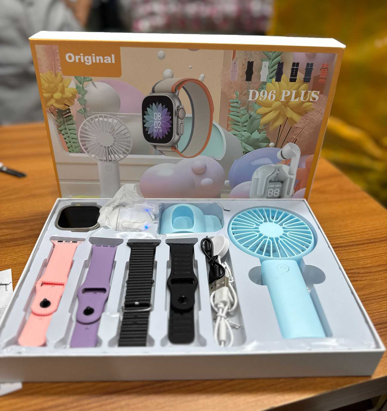 D96 Plus Premium Smartwatch Combo Gift Set
