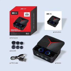 M90 Pro Bluetooth headphones 3TWS EarBuds