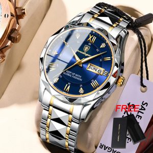 Poedagar 615 Diamond Cut Watch For Men Original