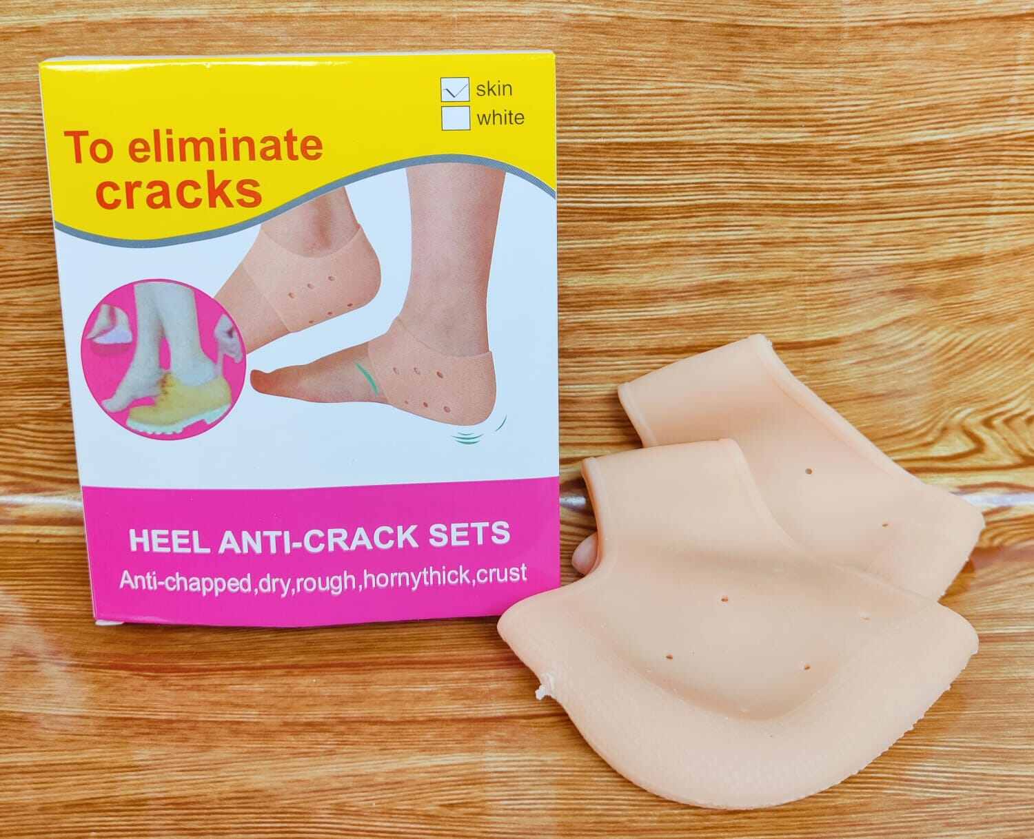 Silicone Heel Anti Crack Set for Men and Women (Free Size) -1pair